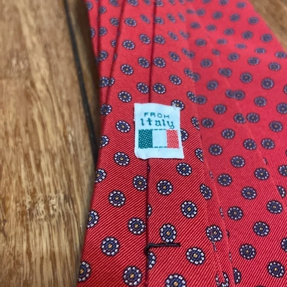 Robert Talbott Red Men’s Tie For Nordstrom From Italy Dress